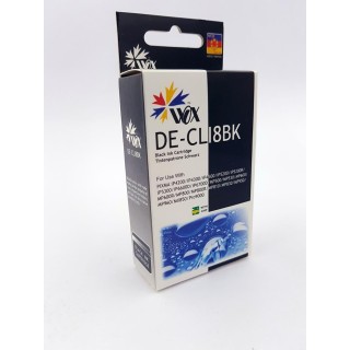 Ink cartridge Wox Black Canon CLI 8BK replacement with chip CLI8BK 