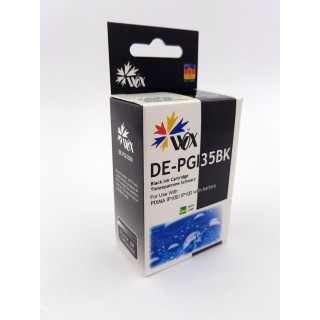 Ink cartridge Wox Black Canon PGI-35BK replacement with chip 1509B001 