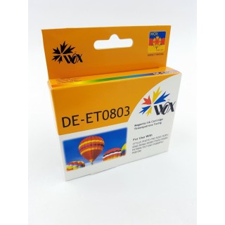 Ink cartridge Wox Magenta EPSON T0803 replacement C13T08034010 