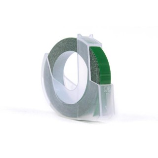 Ribbon 3D JetWorld Replacement Dymo Biały to Zielonym (do wytłaczania, emboss) 9mm x 3m (S0898160) (10 pcs.) 