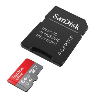 Memory card SanDisk ULTRA ANDROID microSDXC 64 GB 140MB/s A1 Cl.10 UHS-I + ADAPTER