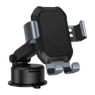 Gravity car mount for Baseus Tank phone with suction cup (black)