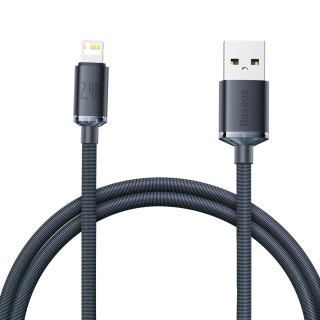 Baseus Crystal Shine cable USB to Lightning, 2.4A, 1.2m (black)