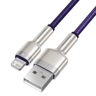 USB cable for Lightning Baseus Cafule, 2.4A, 1m (purple)