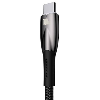 USB cable for USB-C Baseus Glimmer Series, 100W, 1m (Black)