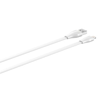 Cable USB to Lightning LDNIO LS553, 2.1A, 3m (white)