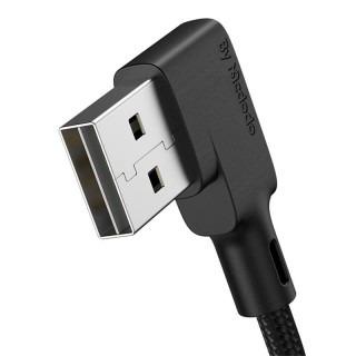 USB to Lightning cable, Mcdodo CA-7300, angled, 1.8m (black)