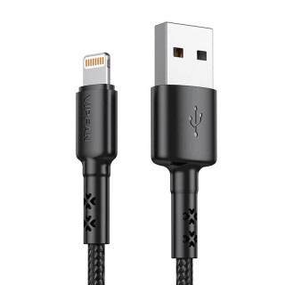 USB to Lightning cable VFAN X02, 3A, 1.8m (black)