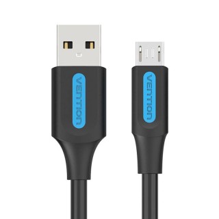 Cable USB 2.0 A to Micro USB Vention COLBC 3A 0,25m black