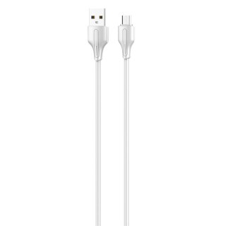 USB to Micro USB cable LDNIO LS540, 2.4A, 0.2m (white)
