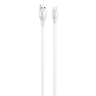 Cable USB to Micro USB LDNIO LS553, 2.1A, 3m (white)