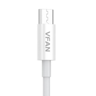 USB to Micro USB cable VFAN X03, 3A, 1m (white)