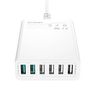 Charger 6x USB  Blitzwolf BW-S15, QC 3.0, 60 W (white)