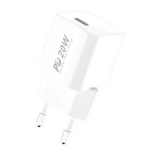 Wall charger Foneng EU38, USB-C, 20W (white)