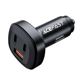 Car Charger Acefast B3, 66W, 2x USB-C + USB (black)