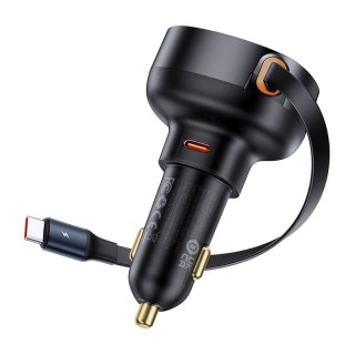 Car Charger Baseus Enjoyment Pro with cable USB-C, 60W (Black)