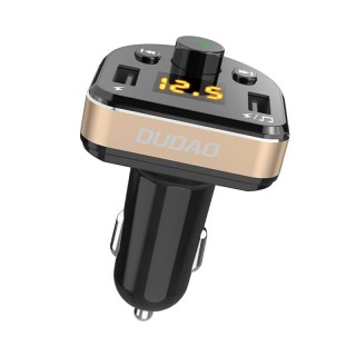 Car charger Dudao R2Pro, 3-in-1, 2x USB, transmitter FM Bluetooth 15,5W