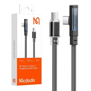 Cable USB-C to USB-C Mcdodo CA-3450 90 Degree 1.2m with LED (black)