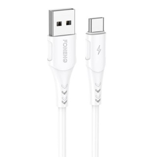Cable USB to USB-C Foneng, x81 2.1A, 1m (white)