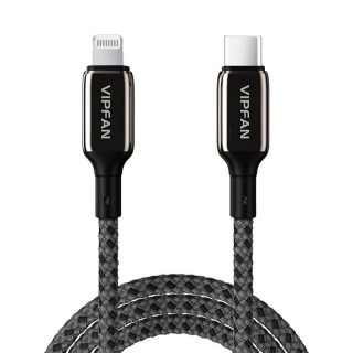USB-C to Lightning Cable VFAN P03 1,5m, Power Delivery (black)