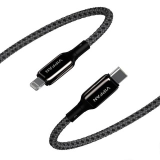 USB-C to Lightning Cable VFAN P03 1,5m, Power Delivery (black)