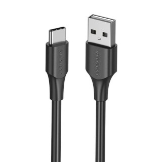 USB 2.0 to USB-C cable Vention CTHBC 3A, 0,25m black
