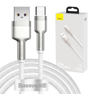 USB cable for USB-C Baseus Cafule, 66W, 2m (white)