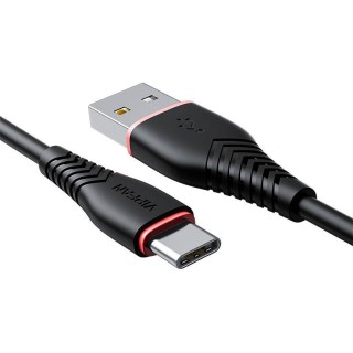 USB to USB-C cable VFAN Anti-Break X01, 3A, 1m (black)