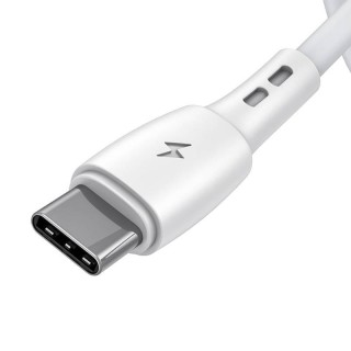 USB to USB-C cable VFAN Racing X05, 3A, 3m (white)