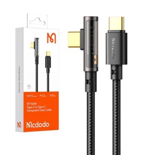 USB to USB-C Prism 90 degree cable Mcdodo CA-3400, 100W, 1.2m (black)