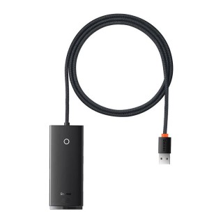 Hub 4in1 Baseus Lite Series USB to 4x USB 3.0, 1m (Black)