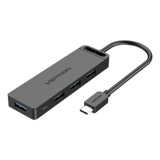 Hub 5in1 with 4 Ports USB 3.0 and USB-C cable Vention TGKBB 0,15m Black