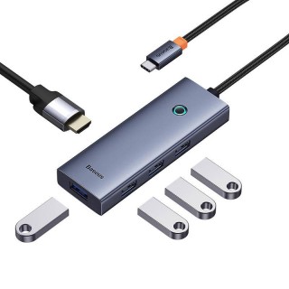 Docking station / adapter USB C plug - 2 types of connector (HDMI + 4x USB3.0) UltraJoy  BASEUS
