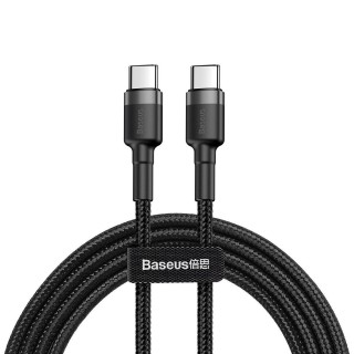 Tablets and Accessories // USB Cables // Kabel usb-c na usb-c pd baseus cafule pd 2.0, qc 3.0, 60w, 2m czarno-szary