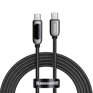 Cable USB-C to USB-C Baseus Display, 100W, 2m (black)