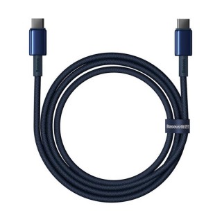 Cable USB-C do USB-C Baseus Tungsten Gold, 100W, 1m (niebieski)