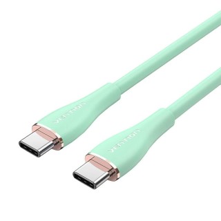 USB-C 2.0 to USB-C Cable Vention TAWGF 1m, PD 100W,  Green Silicone