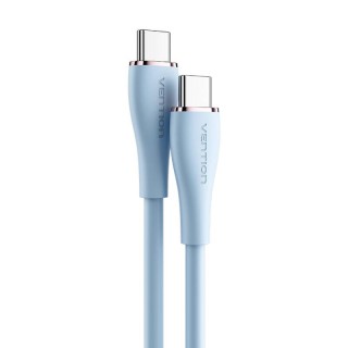 USB-C 2.0 to USB-C Cable Vention TAWSG 1,5m, PD 100W, Blue Silicone