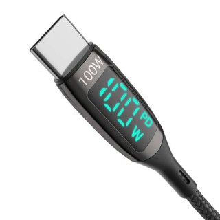USB-C cable to USB-C  Blitzwolf BW-TC23, 100W 1.8m (black)