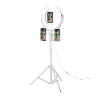 Selfie Holder with Ring LED Light (white)