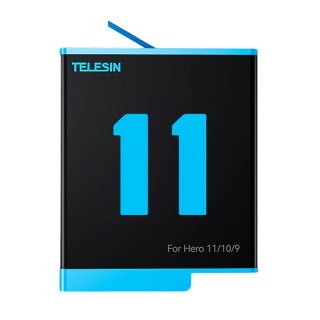 Telesin 3-slot charger + 2 batteries for GoPro Hero 12 / Hero 11 / Hero 10 / Hero 9