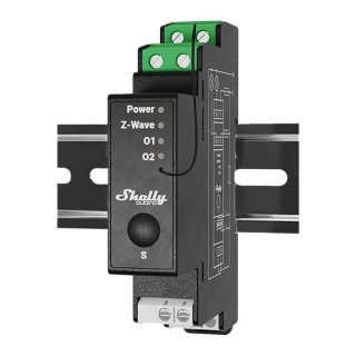 2-channel DIN rail relay with energy measurement Shelly Qubino Pro 2PM