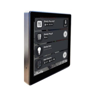 Smart Control Panel with 5A Switch Shelly Wall Display (black)