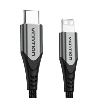 USB-C 2.0 to Lightning Cable Vention TACHH 2m MFi Gray