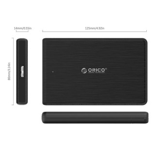 Orico Hard Drive Enclosure SSD 2,5'' + cable USB 3.0 Micro B