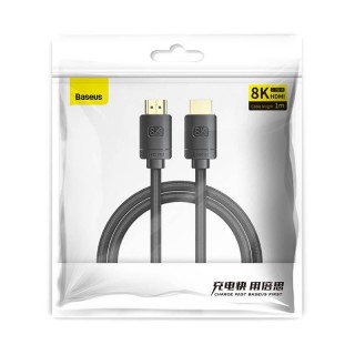 Cable HDMI-HDMI 1.0m (HDMI 2.1) black 8K 60Hz, BASEUS