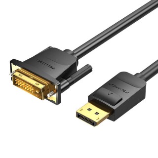 DisplayPort to DVI (24+1) Cable 2m Vention HAFBH 1080P 60Hz(Black)