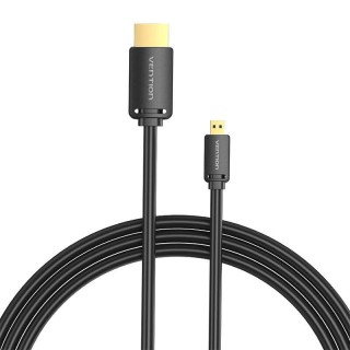 HDMI-D Male to HDMI-A Male Cable Vention AGIBG 1,5m, 4K 60Hz (Black)