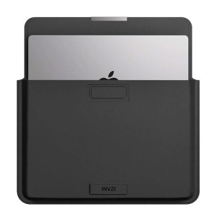 INVZI Leather Case / Cover with Stand Function for MacBook Pro/Air 15"/16" (Black)
