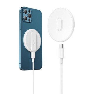 Joyroom JR-A28 ultra-thin magnetic induction charger, 15W (white)